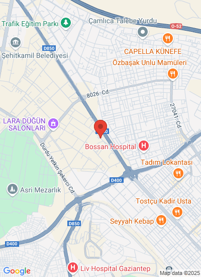 Map showing Şehitkamil, Türkiye