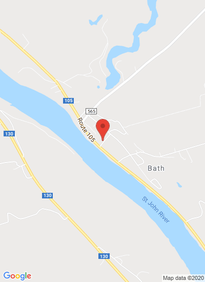 Map showing Bath, Canada