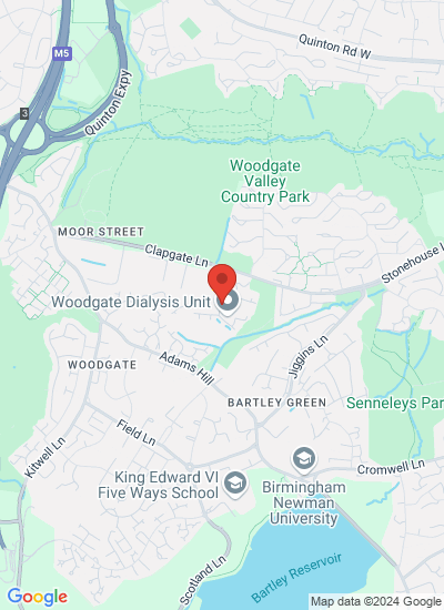 Map showing Birmingham, United Kingdom