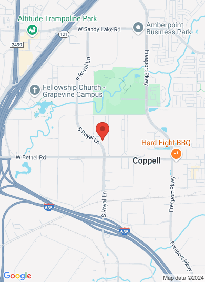 Map showing Coppell, United States