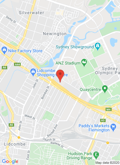 Map showing Sydney Olympic Park, Australia