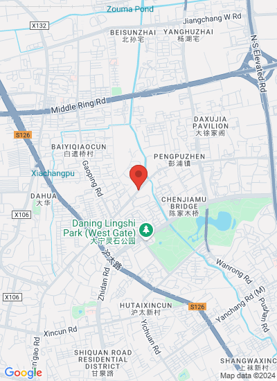 Map showing Jing'an Qu, China
