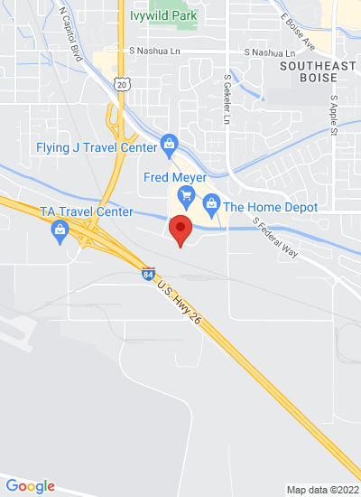 Map showing Boise, United States