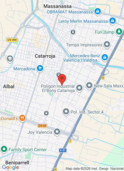 Map showing Massanassa, Spain