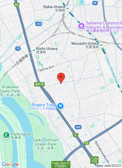 Map showing Saitama-shi, Japan