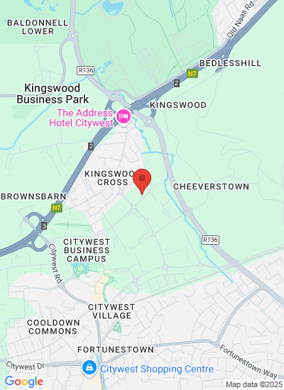 Map showing Dublin, Ireland