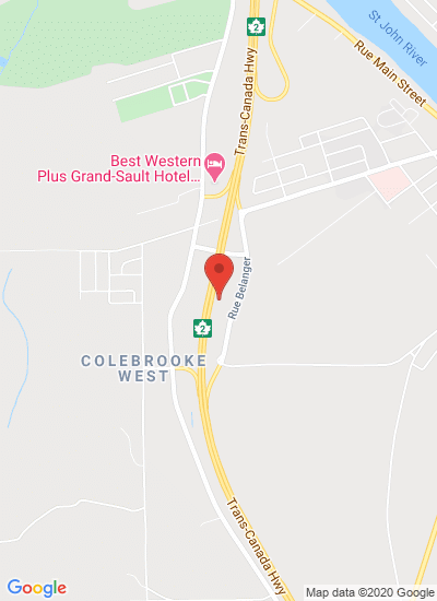 Map showing Grand Falls, Canada