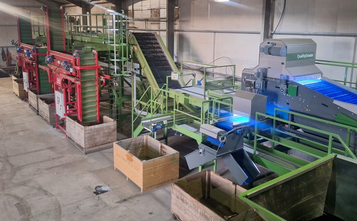 Ww martin and sons integrated optical sorting and grading line