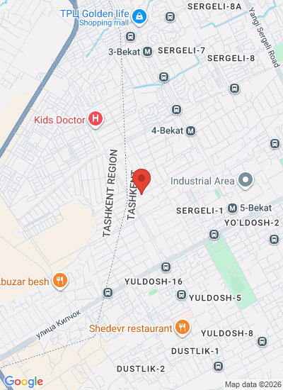 Map showing Uzbekistan