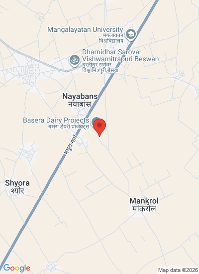 Map showing Aligarh Iglas, India