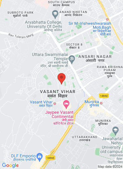 Map showing India