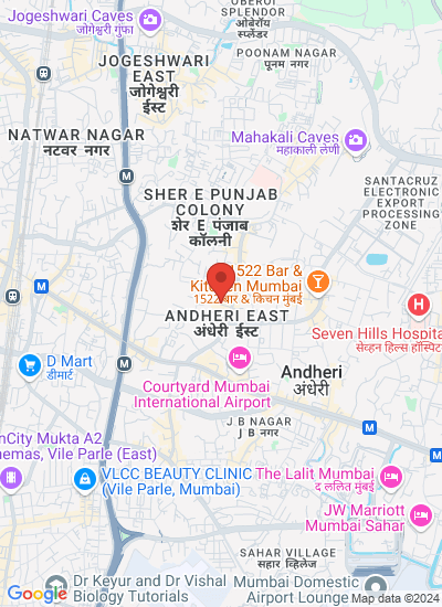 Map showing Mumbai, India