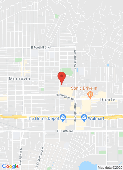 Map showing Monrovia, United States