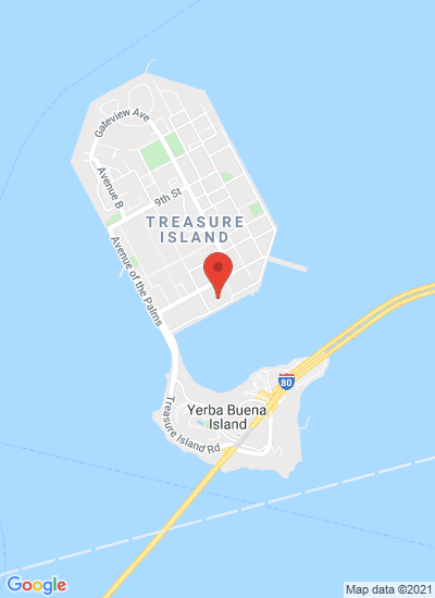 Map showing San Francisco, United States