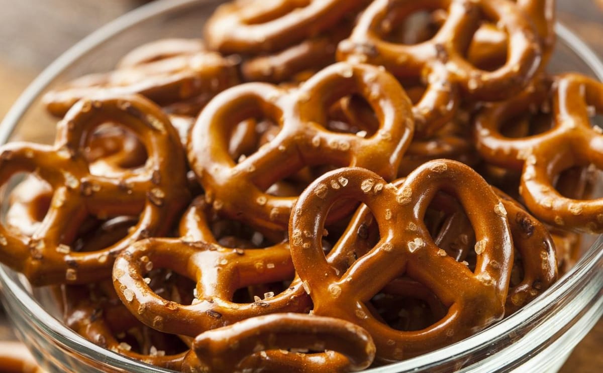 Pretzels close up