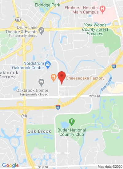 Map showing Oak Brook, United States