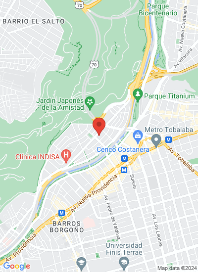 Map showing Santiago, Chile