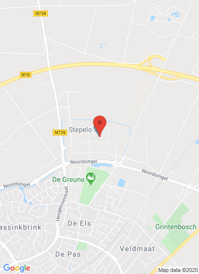 Map showing Haaksbergen, Netherlands