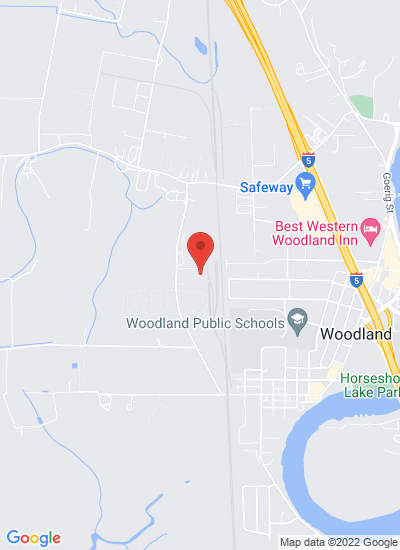 Map showing Woodland, United States