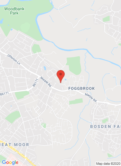 Map showing Stockport, United Kingdom