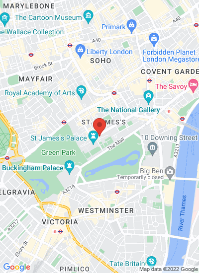 Map showing London, United Kingdom