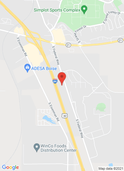 Map showing Boise, United States