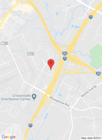 Map showing Charlotte, United States
