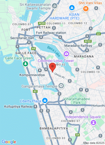 Map showing Colombo, Sri Lanka