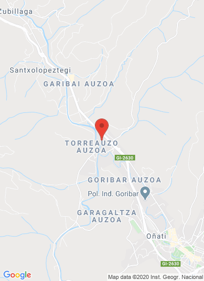 Map showing Oñate, Spain