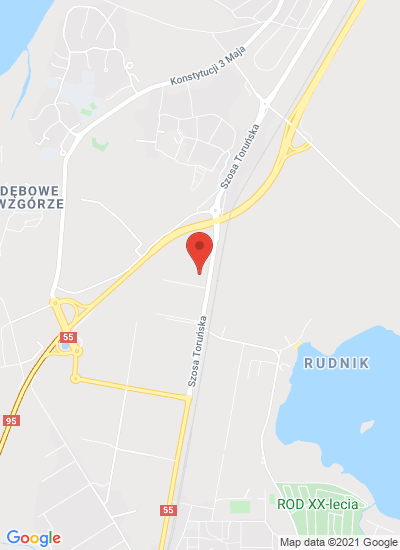 Map showing Grudziądz, Poland