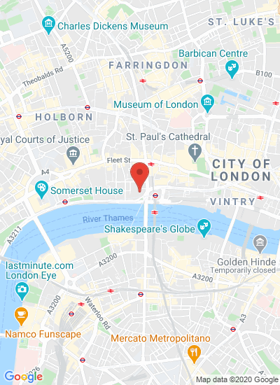 Map showing London, United Kingdom