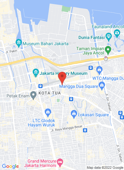 Map showing North Jakarta, Indonesia