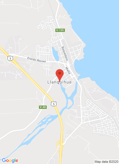Map showing Llanquihue, Chile