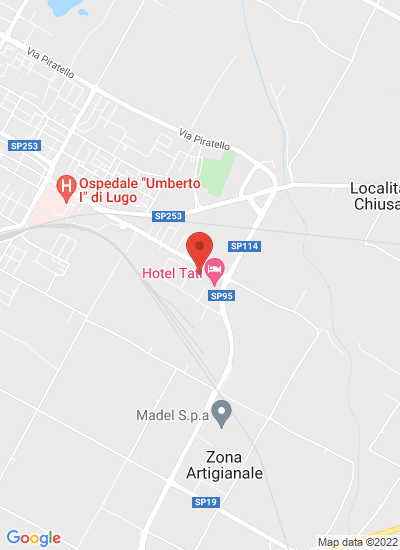 Map showing Lugo, Italy