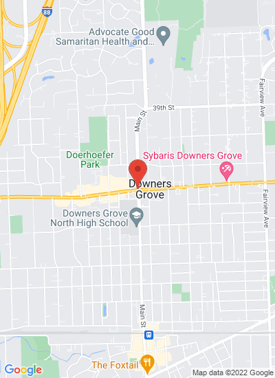 Map showing Downers Grove, United States