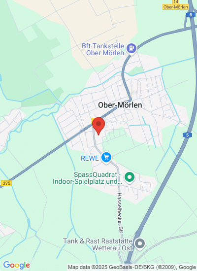 Map showing Ober-Mörlen, Germany