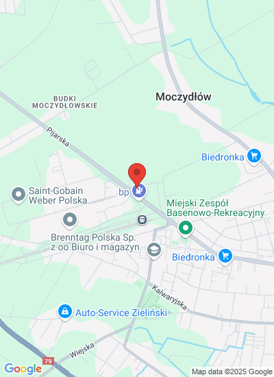 Map showing Góra Kalwaria, Poland
