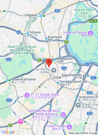 Map showing Chiyoda-ku, Japan