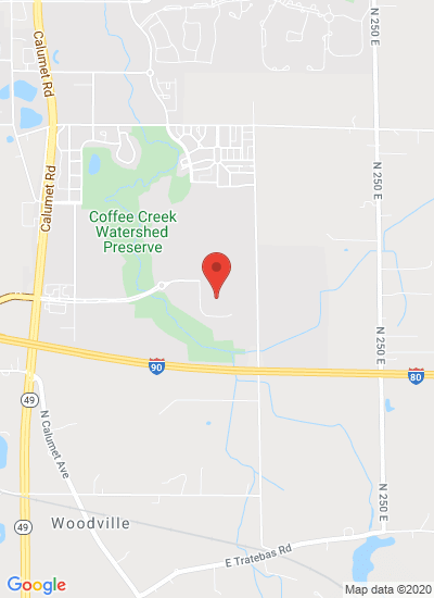Map showing Chesterton, United States
