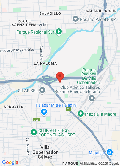 Map showing Santa Fe, Argentina