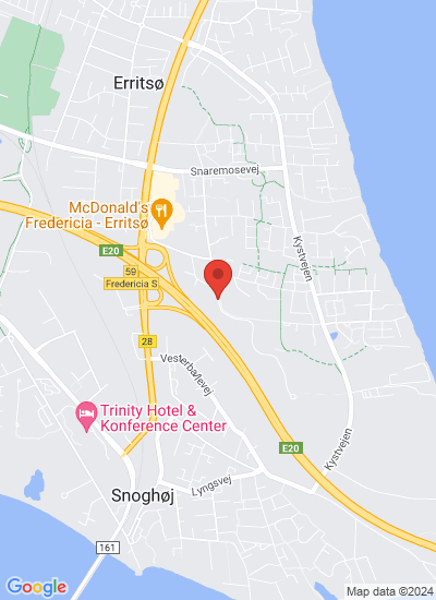 Map showing Fredericia, Denmark
