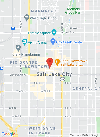 Map showing Salt Lake City, United States