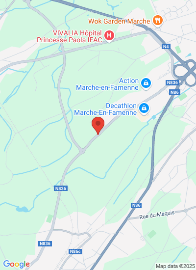 Map showing ACHENE (CINEY), Belgium