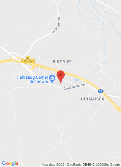 Map showing Bissendorf, Germany