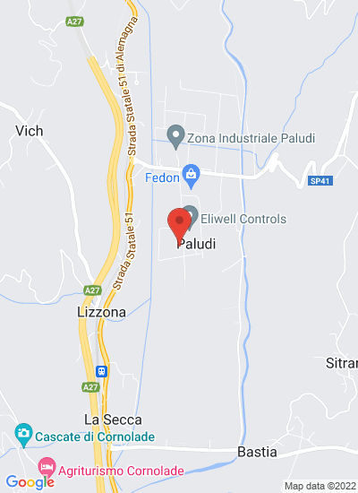Map showing Alpago, Italy