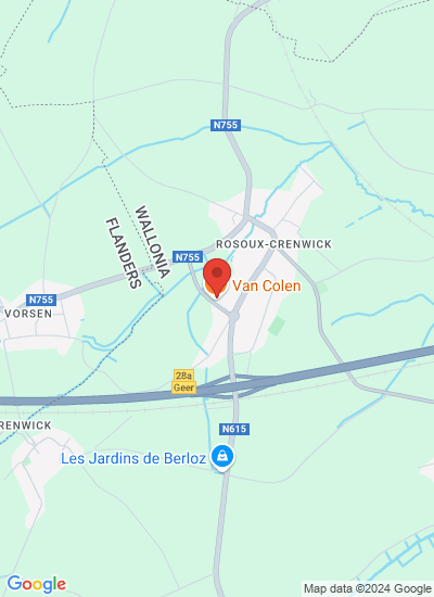 Map showing Berloz, Belgium