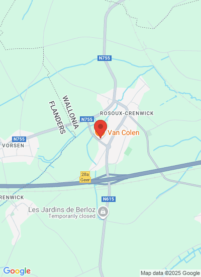 Map showing Berloz, Belgium