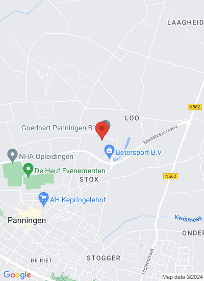 Map showing Panningen, Netherlands