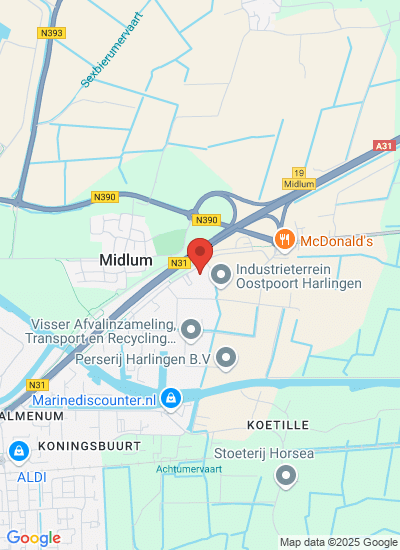 Map showing Friesland, Netherlands