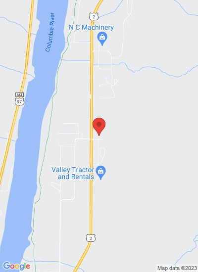 Map showing East Wenatchee, United States